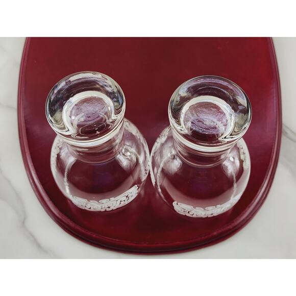 Pepsi Cola Clear Tumbler Glass 16oz Bell Shaped White Logo 6" Pedestal 70's x2 - Picture 12 of 13